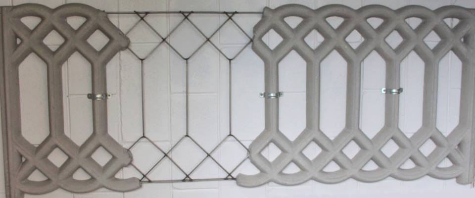 Armação interna das nossas Grades de Concreto